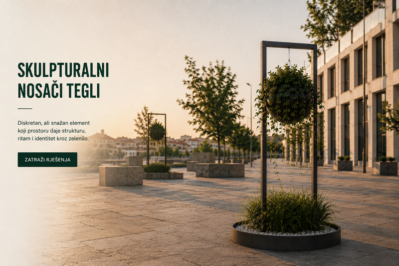 Skulpturalni nosači za Cvjetirka tegle